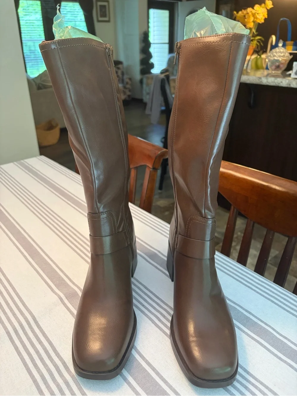 Classic Women's Brown Knee-High Boots